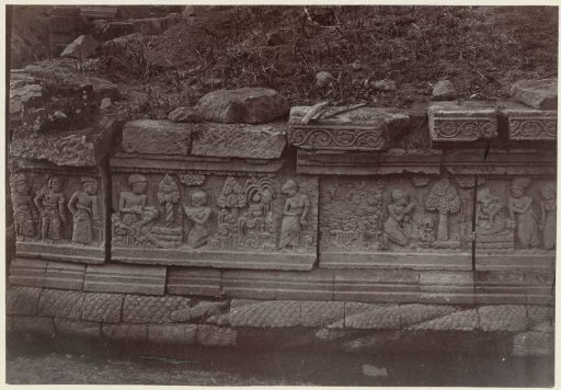 Bas-relief on the pendopo pedestal at the south side of Candi Panataran.