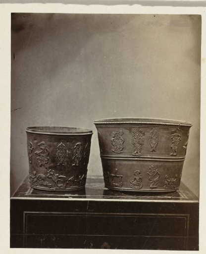 Two Zodiac jugs. Kawali, Ciamis district, West Java province, 14th-16th century
