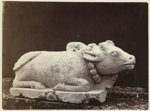 Nandi, the vehicle of Shiva. Dieng Plateau, Wonosobo district, Central Java province, 8th - 9th century