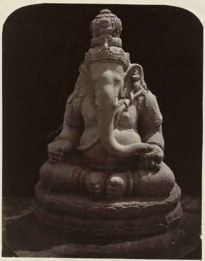 Two armed Ganesha (former Lichte collection). Yogyakarta, Yogyakarta district, D.I. Yogyakarta province, 9th century.