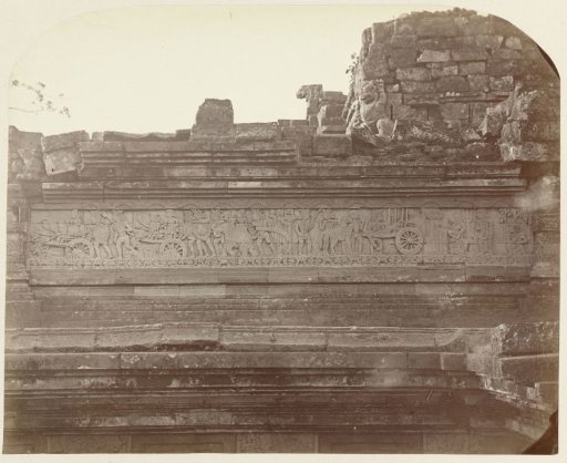Bas-relief with the Krishna story in the Candi Panataran temple complex on the south side.
