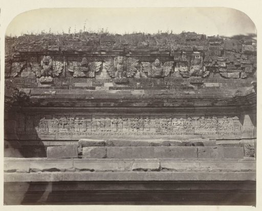 Bas-relief with Krishnayana on the east side of Candi Panataran.