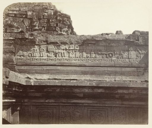 Bas-relief with Krishna on the east side of Candi Panataran.