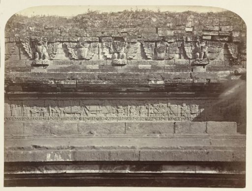 Bas-relief with a narrative of Krishna on the east side of Candi Panataran.
