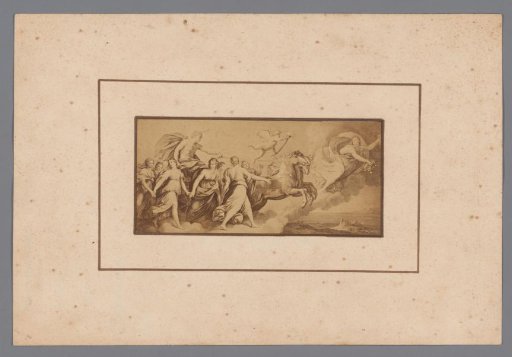 Photographic reproduction of a painting of the sun god Helios in his chariot