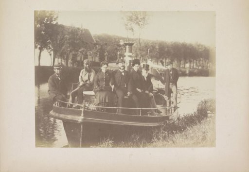 Passengers on a ship (a ferry service?)