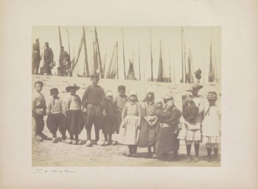 Children in traditional dress on the island of Marken