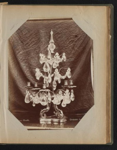 Candelabrum with crystal ornaments