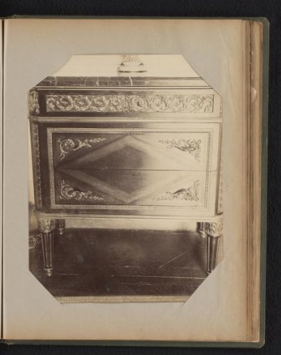Wooden commode with bronze ornaments, gilded