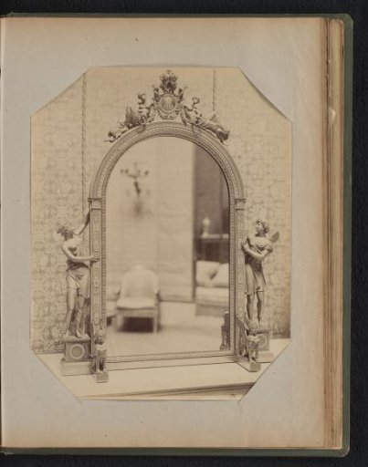 Mirror with gilded frame