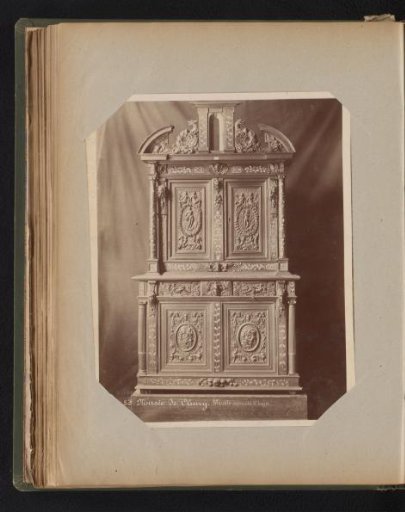 Rosewood commode with marble top