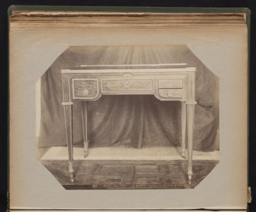 Wooden dressing table on wheels