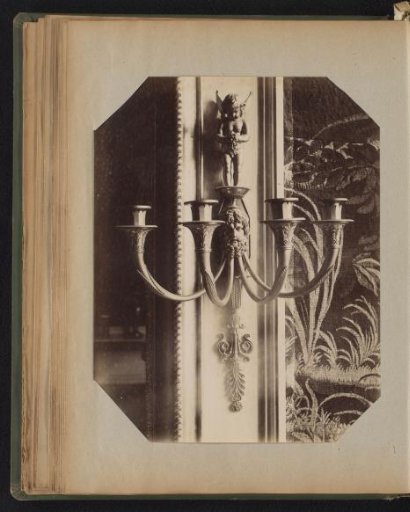 Bronze four-armed wall candelabrum