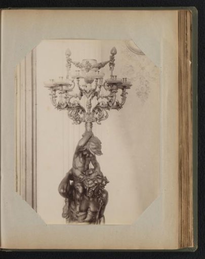 Ten-armed bronze candelabrum