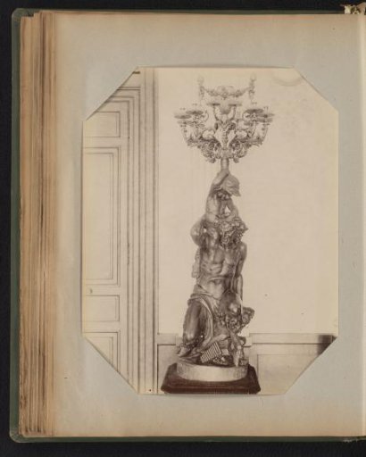 Ten-armed bronze candelabrum