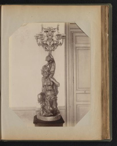 Ten-armed bronze candelabrum