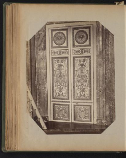 Two doors decorated with gilded ornaments