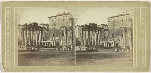 View of the Capitoline Hill with ruins of the Forum Romanum, Rome