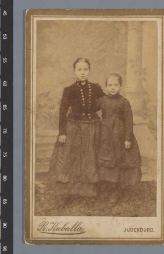 Portrait of two unknown girls