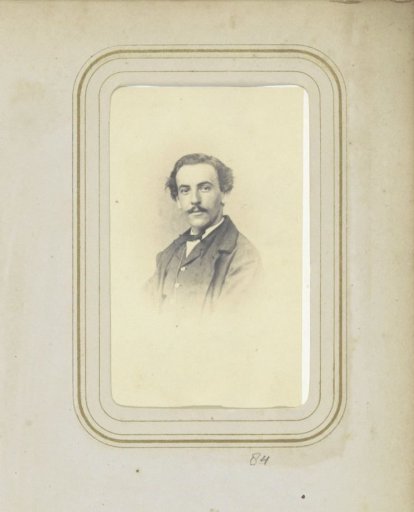Portrait of a man with a moustache and a cravat