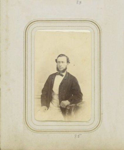 Portrait of a man with sideburns and a cravat