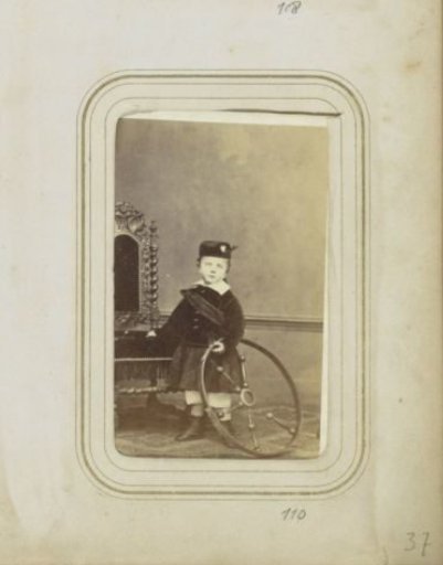 Portrait of a child with a hoop