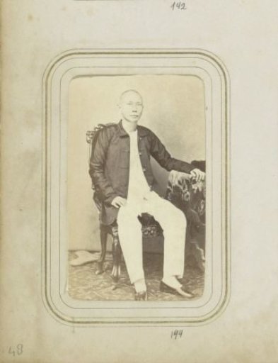 Portrait of a man in a coat and light clothing