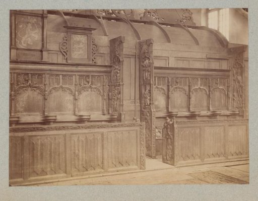 Interior of a Church with Choir Stalls