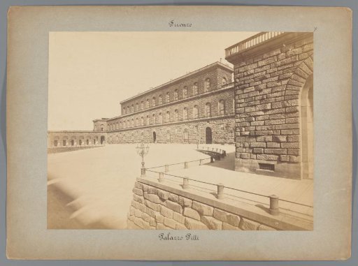 View of the garden side of the Palazzo Pitti in Florence