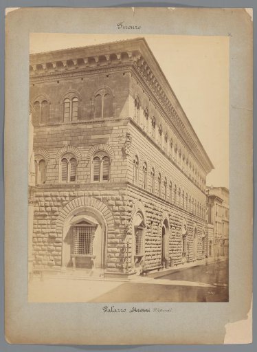 View of the Palazzo Riccardi in Florence