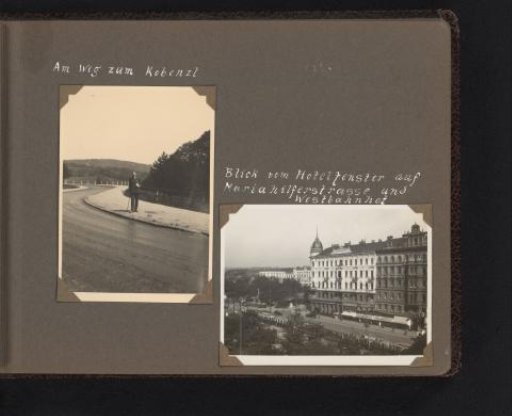 Herman Besselaar by a Road and a City View of Vienna near the Westbahnhof