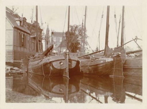 Ships at a quay in Zaandam