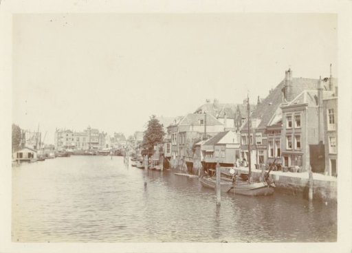 View of a canal in Dordrecht