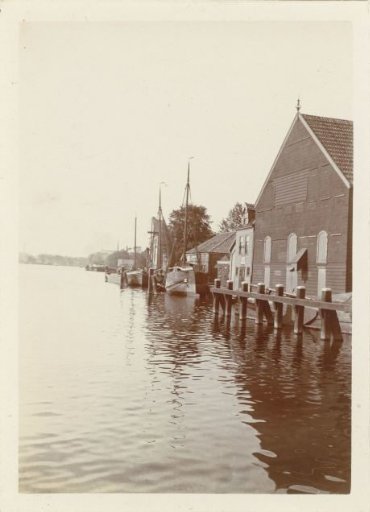 Buildings along the Zaan in Zaandam