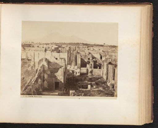 View of the Ruins of Pompeii