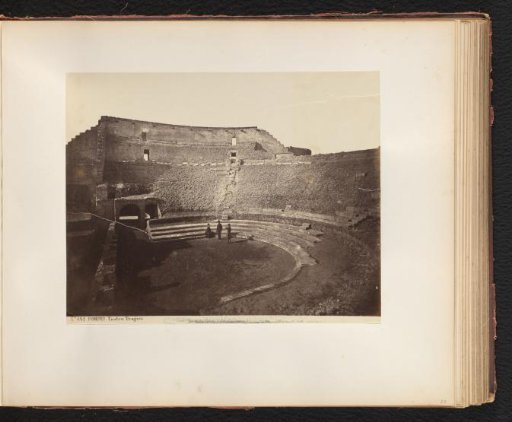 Remains of a theatre in Pompeii