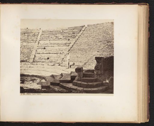 Remains of a theatre in Pompeii