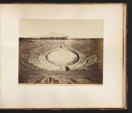 Remains of an amphitheatre in Pompeii