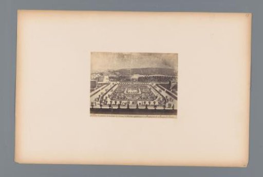Photographic reproduction of a design for flower beds in the garden of the Château of Meudon