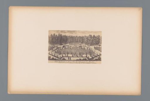 Photographic reproduction of a design for a lawn in the garden of the Château de Meudon