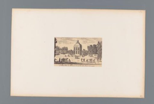 Photographic reproduction of a design for the water supply in the garden of the Château de Meudon