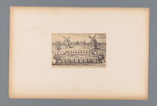 Photographic reproduction of a design for the Château de Villebon, with mills for the water supply of the Château de Meudon in the foreground