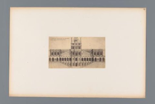 Photographic reproduction of a design for the grotto of the Château de Meudon by Jean Marot