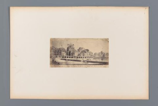 Photographic reproduction of a design for the grotto at the Château of Meudon