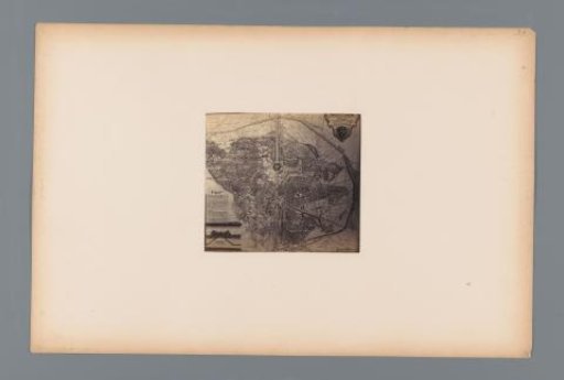 Photographic reproduction of a plan of the park, garden, château, and fortress of Meudon