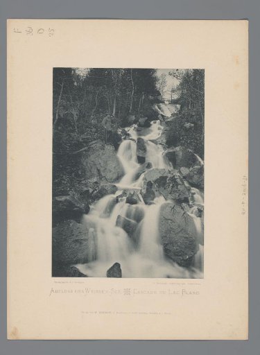 Waterfall of Lac Blanc in the Vosges