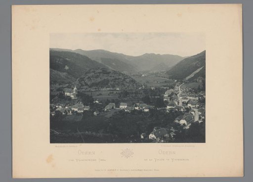 View of Oderen and the Wildenstein valley