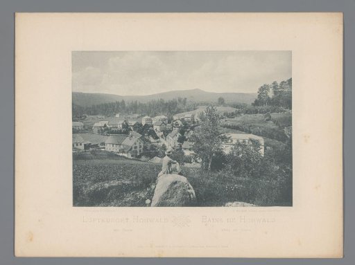 View of the spa town at Barr