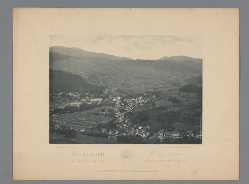 View of Wesserling and the valley of Saint-Amarin