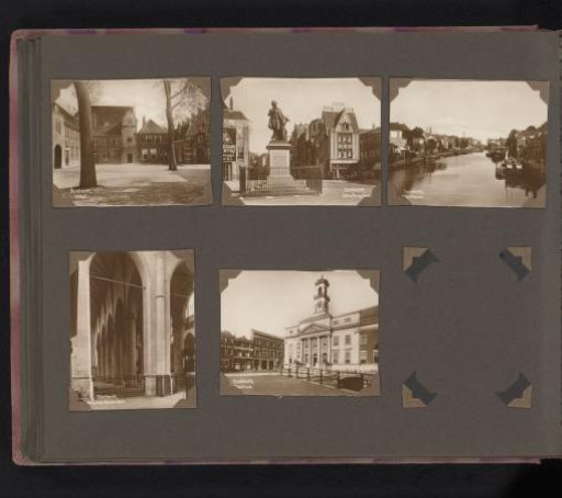 Four Views of Dordrecht and a View of the Interior of the Great or Our Lady's Church in Dordrecht